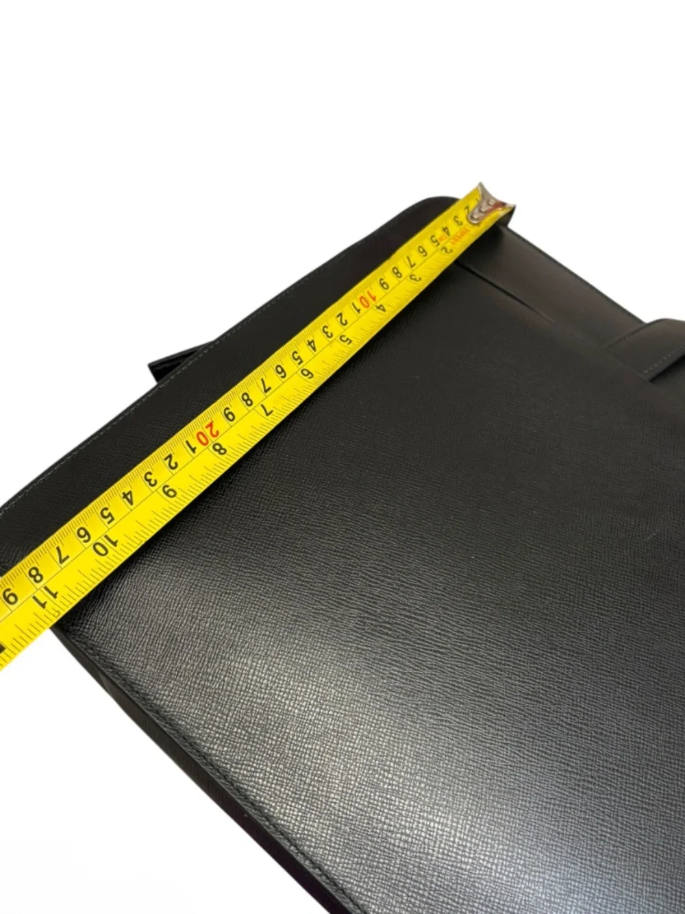 Calvin Klein collection luxury black saffiano briefcase laptop bag